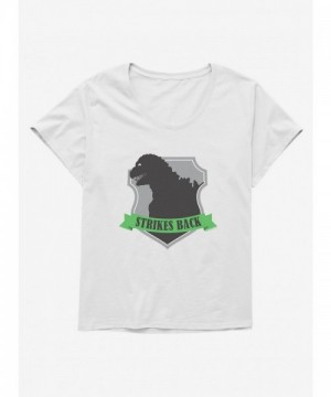 Godzilla Silver Badge Plus Size Tee for Girls