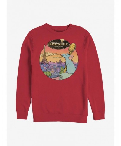 Disney Pixar Ratatouille Le Rat Parisian Crew Sweatshirt $15.50 Sweatshirts