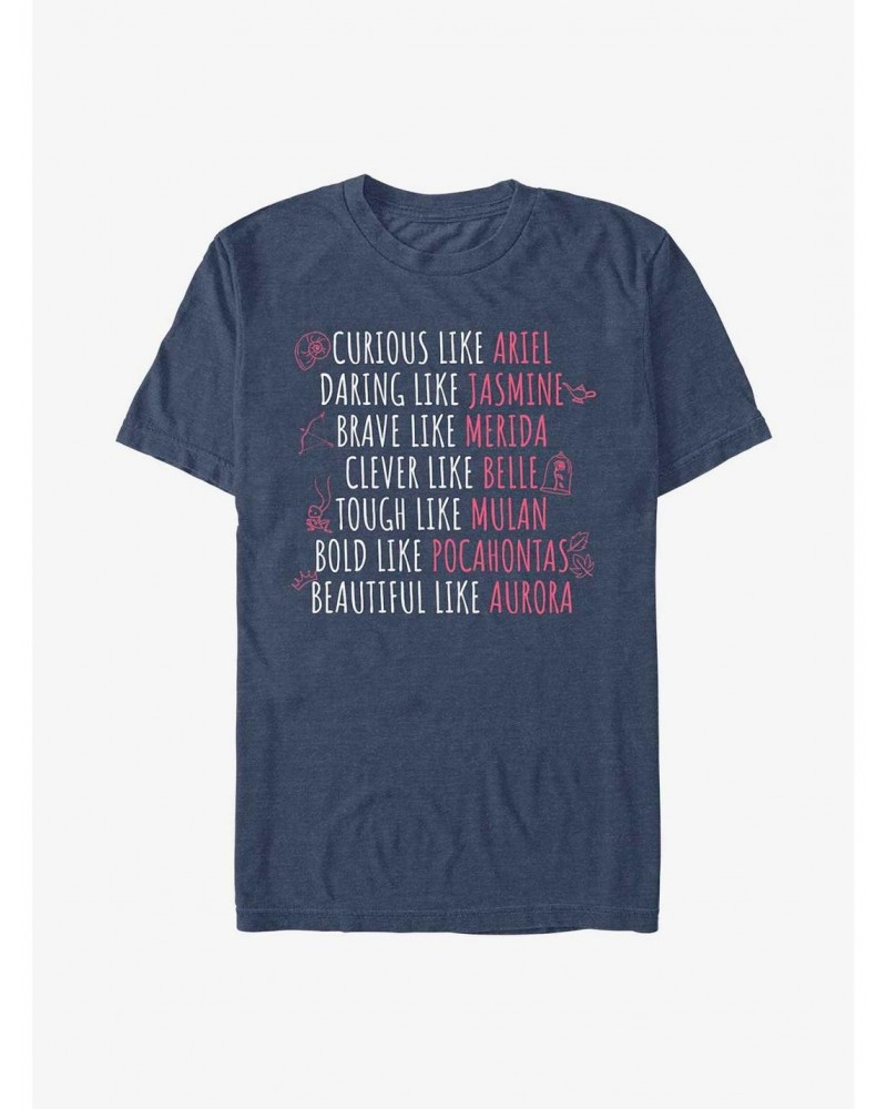 Disney Princess Character Traits T-Shirt $8.37 T-Shirts
