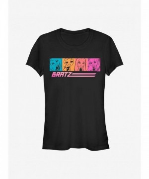 Bratz Girls Square Across Tee - Youth Black