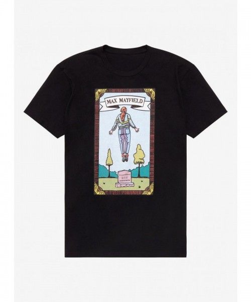Stranger Things Tarot Card Tee for Girls Featuring Max Mayfield