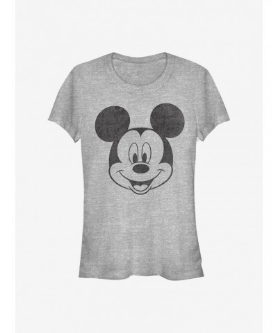 Disney Mickey Mouse Mickey Face Girls T-Shirt $8.72 T-Shirts