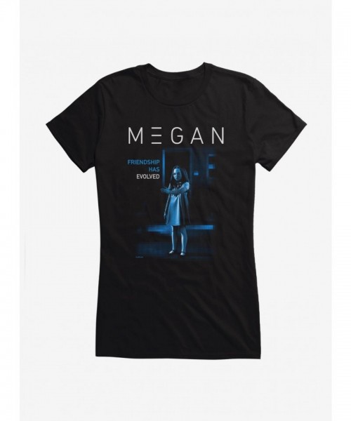M3GAN Evolved Girls T-Shirt - Black Junior Size