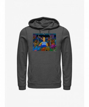 The Simpsons Skeleton Theatre Unisex Hoodie - Grey