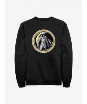Marvel Moon Knight Graphic Badge Hoodie - Unisex Black