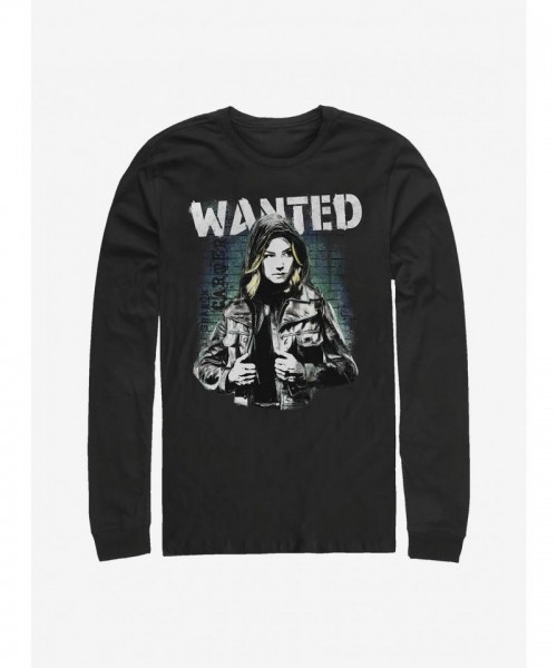 Marvel The Falcon and Winter Soldier Sharon Carter Graphic Long Sleeve T-Shirt - Men's Black