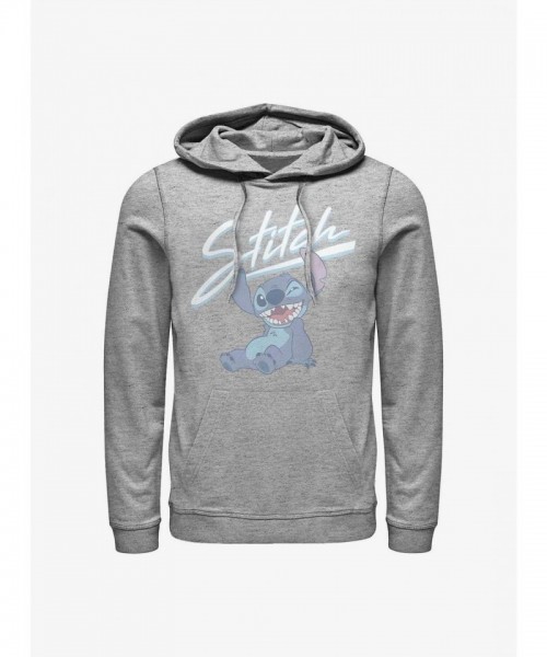 Disney Lilo & Stitch Unisex Wink Hoodie - Grey