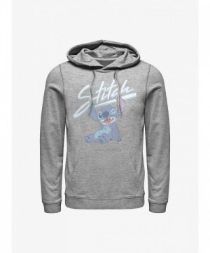 Disney Lilo & Stitch Unisex Wink Hoodie - Grey