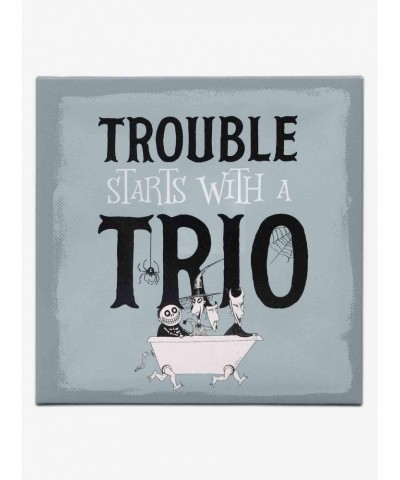 Disney The Nightmare Before Christmas Trouble Starts with a Trio Canvas Wall Decor $15.96 Décor