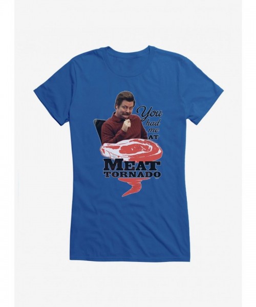 Parks and Rec T-Shirt for Girls - Meat Tornado Design