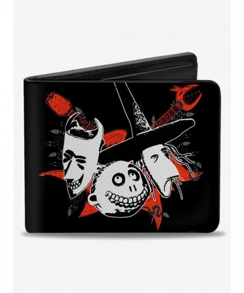 The Nightmare Before Christmas Lock, Shock & Barrel Bifold Wallet for Men