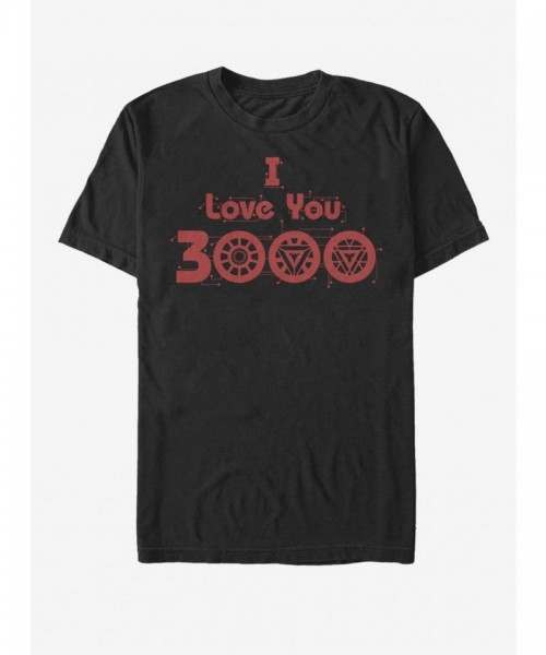 Marvel's Avengers Endgame Love Circuit Men's Cotton T-Shirt - Black