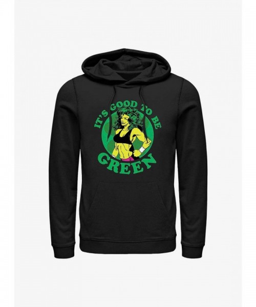 Marvel She Hulk Green Hoodie for Men - Black