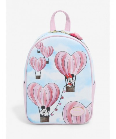 Her Universe Disney Mickey Mouse & Minnie Mouse Heart Balloon Mini Backpack $13.92 Backpacks