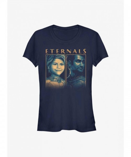 Marvel Eternals Girls T-Shirt - Soft Blue