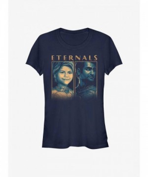 Marvel Eternals Girls T-Shirt - Soft Blue