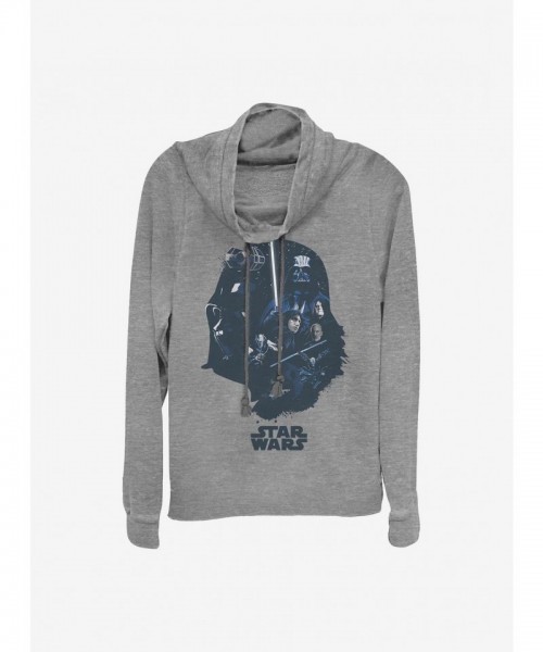 Star Wars Grey Cowl Neck Sweatshirt for Girls