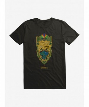 Fantastic Beasts Dumbledore T-Shirt with Ministerio da Magia Brasil Crest - Unisex Lightweight Tee