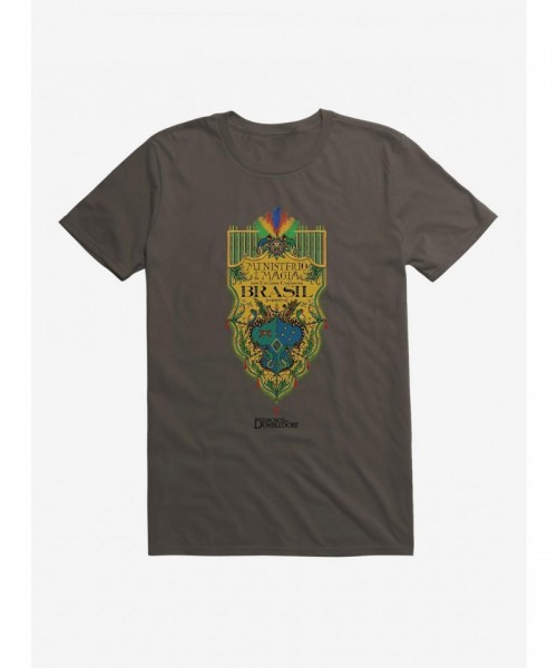 Fantastic Beasts Dumbledore T-Shirt with Ministerio da Magia Brasil Crest - Unisex Lightweight Tee