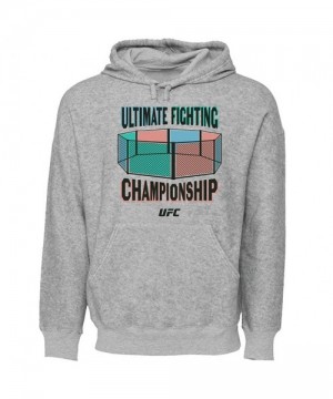 UFC 3D Octagon Soft Hoodie for Men - Grey