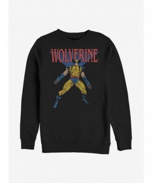 Marvel Wolverine 90s Unisex Cotton Sweatshirt - Black