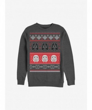 Star Wars Inspired Holiday Helmet Ugly Christmas Sweater - Grey Men's Size