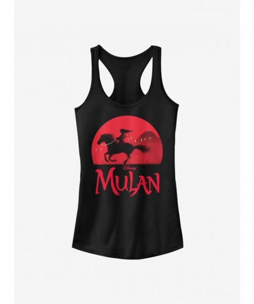 Disney Mulan Movie Girls Cotton Tank Top - Black