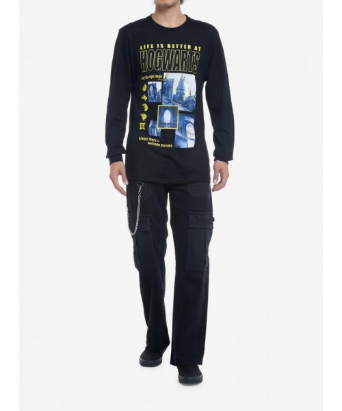Hogwarts Long-Sleeve Unisex Tee - Comfortable Cotton for All