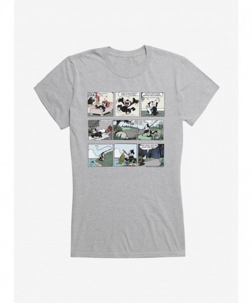 Felix Cat Comic T-Shirt for Girls - Soft Cotton Junior Sizes