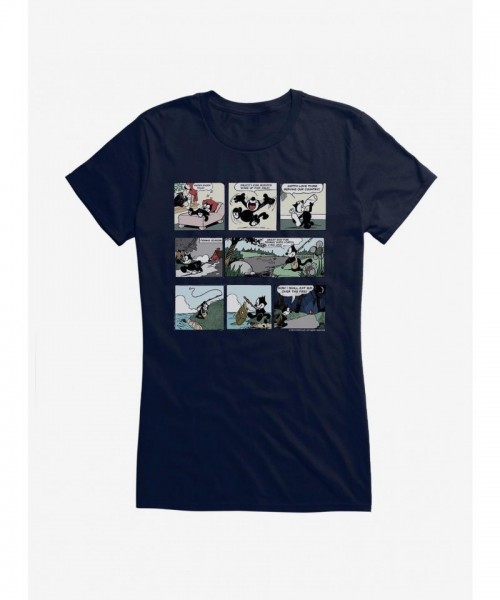 Felix Cat Comic T-Shirt for Girls - Soft Cotton Junior Sizes
