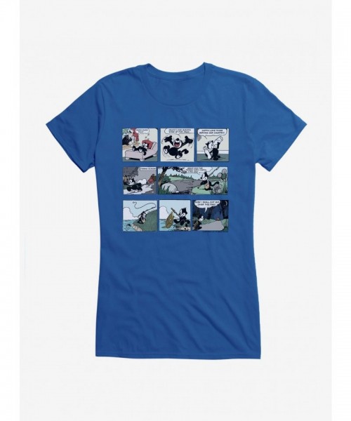 Felix Cat Comic T-Shirt for Girls - Soft Cotton Junior Sizes