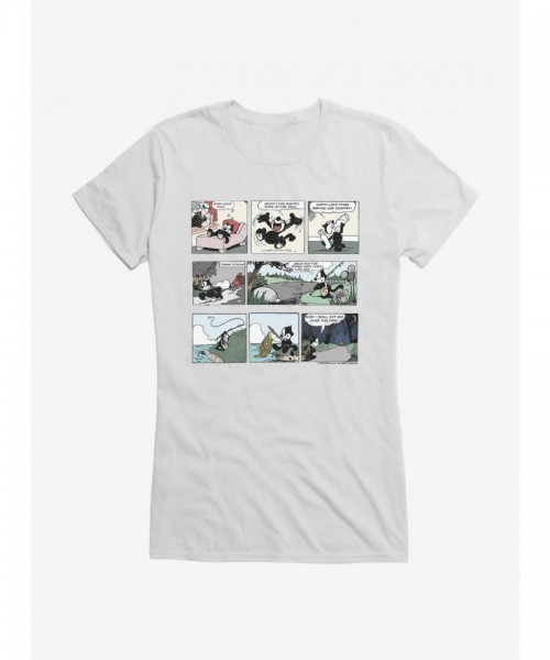 Felix Cat Comic T-Shirt for Girls - Soft Cotton Junior Sizes