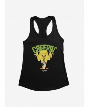 Looney Tunes Tweety Bird & Sylvester Creepy Monster Girls Tank Top