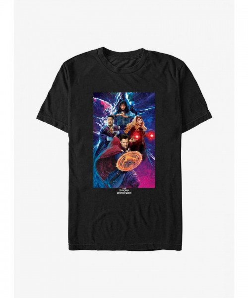Marvel Heroes Dr. Strange Multiverse of Madness Group Tee - Black Men's