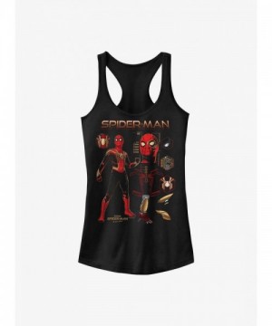 Marvel Girls No Way Home Spidey Graphic Tank Top - Black