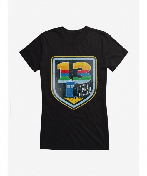 Doctor Who TARDIS Badge T-Shirt for Girls