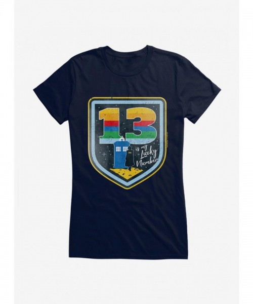 Doctor Who TARDIS Badge T-Shirt for Girls