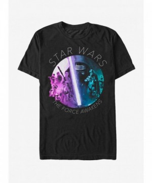 Star Wars Dark Side vs Light Black T-Shirt for Men