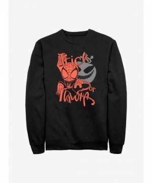 Marvel Black Spider-Man Thwip Trick Hoodie - Men's Size