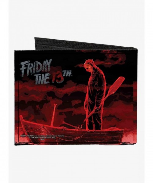 Friday The 13th Official Jason Canvas Bifold Wallet for Men