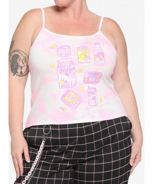 Hello Kitty Snack-Themed Crop Cami for Girls - Plus Size