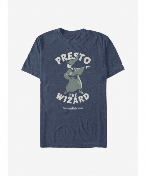 Presto Wizard T-Shirt in Blue for Men by Dungeons & Dragons