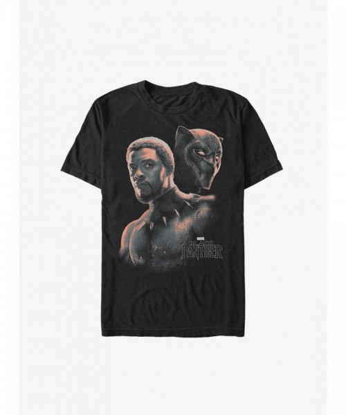 Marvel T'Challa Unmasked Ultra Soft Men's T-Shirt - Black