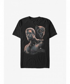 Marvel T'Challa Unmasked Ultra Soft Men's T-Shirt - Black