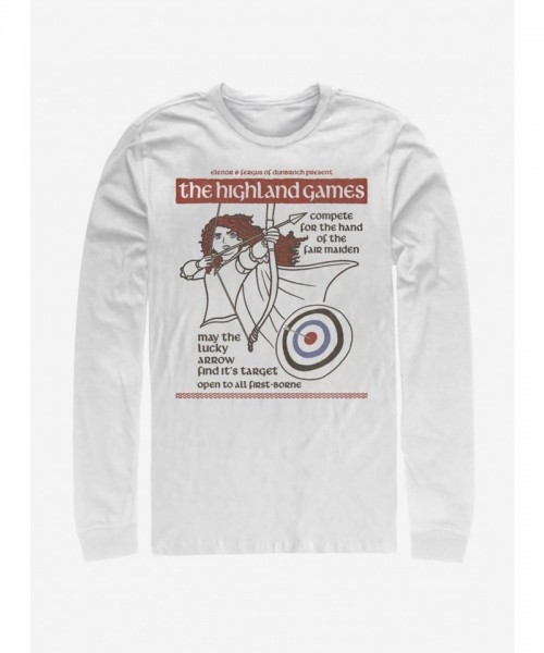 Disney Pixar Brave Long-Sleeve T-Shirt for Men - White