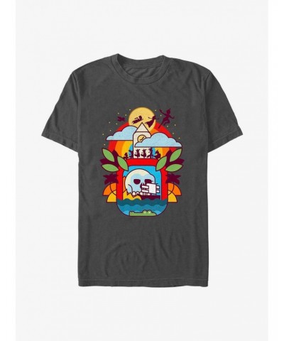 Disney Peter Pan Geometric Never Land T-Shirt $11.47 T-Shirts