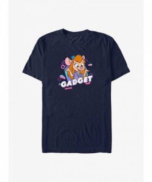 Disney Gadget Chip 'n' Dale Extra Soft Comfort T-Shirt - Blue Men's Size