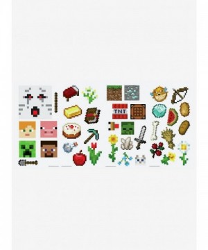 Minecraft Educational Wall Decals for Kids and Adults