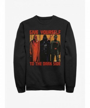 Dark Side Embrace Sweatshirt - Star Wars Return of the Jedi 40th Anniversary for Men - Black