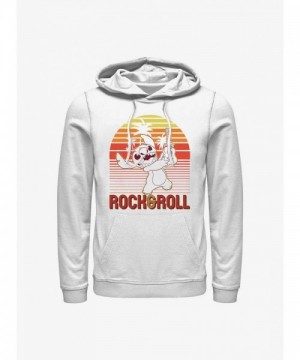 Disney Rock And Roll Stitch Men's Hoodie - White